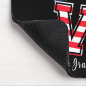 おばあちゃんライフ7月の4th愛ひまわりアメリカF マウスパッド (コーナー)