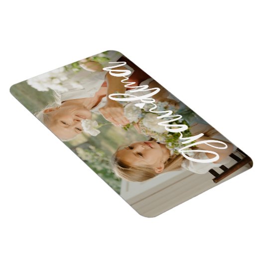 おばあちゃんラブスクリプトパーソナライズされたフォトギフト マグネット (右側)