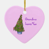 おばあちゃんラブユーアイリスオーナメント セラミックオーナメント (正面)