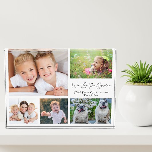 おばあちゃんラブユーフォトコラージュ フォトブロック