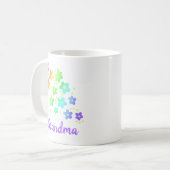 おばあちゃんレインボーフラワーマグカップ コーヒーマグカップ (正面左)