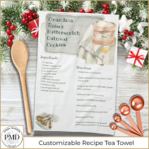 おばあちゃんレシピ | Butterscotch パーソナライズされた Cookie