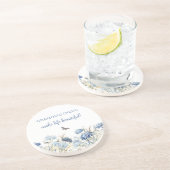 おばあちゃんワイルドフラワーダスティブルーマザーズデイ コースター (側面)