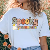 おばあちゃん不気味レトロハロウィンマッチングファミリー Tシャツ