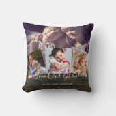 おばあちゃん写真ギフトグランドパグランドキッズコラージュ クッション (正面)