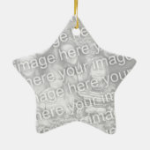 おばあちゃん写真クリスマスオーナメント セラミックオーナメント (裏面)