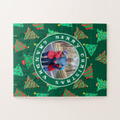 おばあちゃん写真クリスマスツリーズ認知症30ピース ジグソーパズル (横)