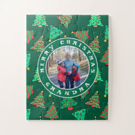 おばあちゃん写真クリスマスツリーズ認知症30ピース ジグソーパズル