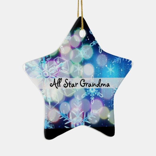 おばあちゃん写真クリスマス飾りテンプレート» セラミックオーナメント (右)