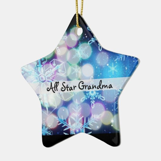 おばあちゃん写真クリスマス飾りテンプレート» セラミックオーナメント (左)