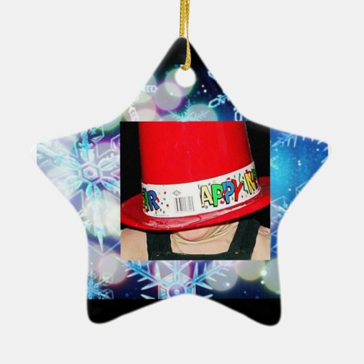 おばあちゃん写真クリスマス飾りテンプレート» セラミックオーナメント (裏面)