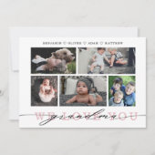 おばあちゃん写真コラージュ母の日のカード (正面)