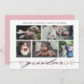 おばあちゃん写真コラージュ母の日のカード (正面/裏面)