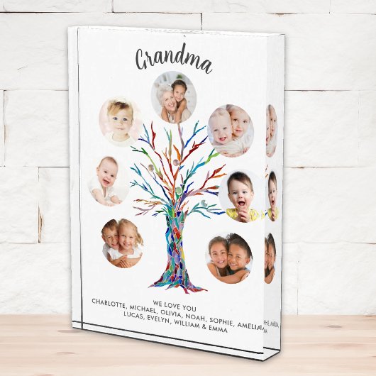 おばあちゃん写真記念フォトブロック フォトブロック