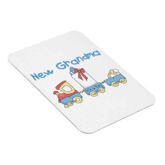 おばあちゃん列車の新しいプレゼント マグネット (右側)