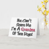 おばあちゃん双子の少年のかわいい引用文 カード (黄色い花)