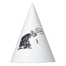 おばあちゃん唾を吐く！パーティー帽子