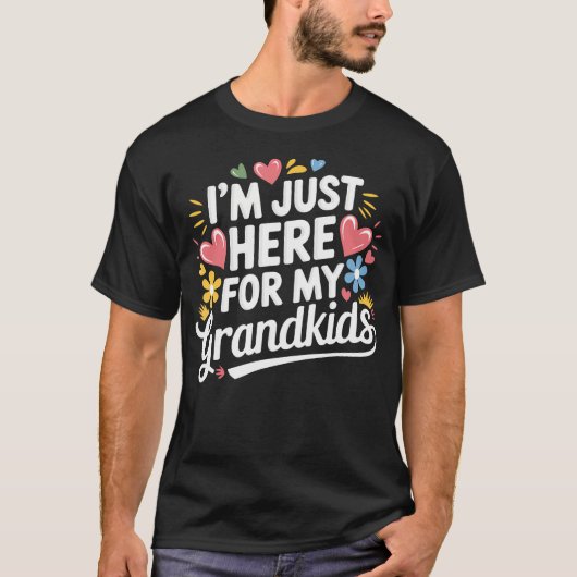 おばあちゃん大好きな家族です Tシャツ (正面)