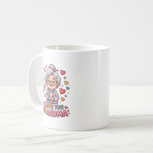 おばあちゃん大好き コーヒーマグカップ (正面左)