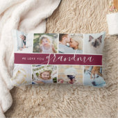 おばあちゃん大好き！写真カスタムギフト ランバークッション (ブランケット)