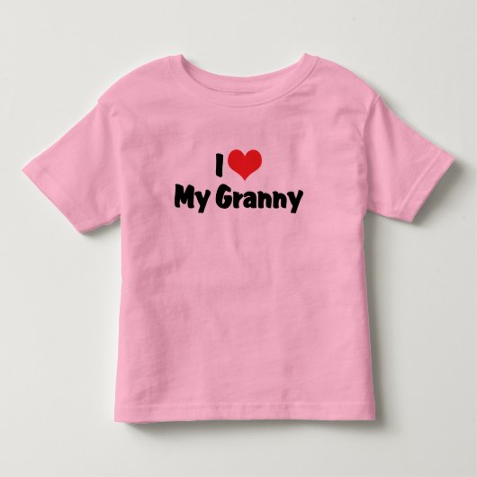 おばあちゃん大好きTシャツ トドラーTシャツ (正面)