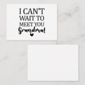 おばあちゃん妊娠アナウンクスに会うのが待ち遠しい ノートカード (正面/裏面)
