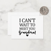おばあちゃん妊娠アナウンクスに会うのが待ち遠しい ノートカード (正面/裏面インサイチュ)