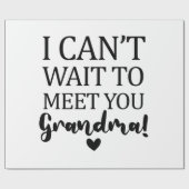 おばあちゃん妊娠アナウンクスに会うのが待ち遠しい ラッピングペーパー (フラット)