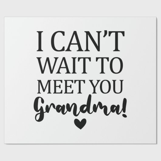 おばあちゃん妊娠アナウンクスに会うのが待ち遠しい ラッピングペーパー (フラット)