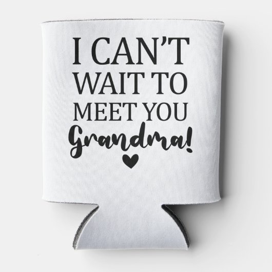 おばあちゃん妊娠アナウンクスに会うのが待ち遠しい 缶クーラー (正面)