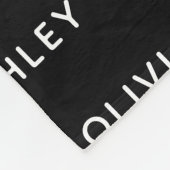 おばあちゃん子供のパーソナライズされた名前が大好き フリースブランケット (角)