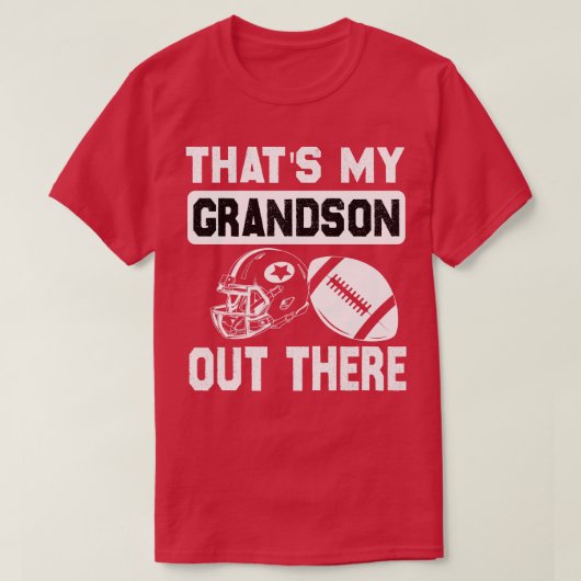 おばあちゃん孫が出おもしろいて Tシャツ (デザイン正面)