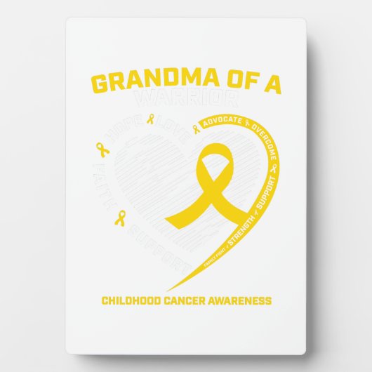 おばあちゃん孫の孫娘の子供時代の贈り物 フォトプラーク (正面)