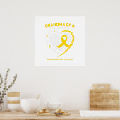 おばあちゃん孫の孫娘の子供時代の贈り物 ポスター (キッチン)