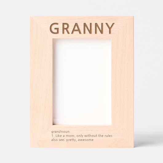 おばあちゃん定義レーザーエッチング写真枠 レーザー彫刻フレーム (正面)