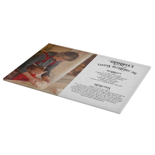 おばあちゃん家宝レシピと写真 カッティングボード (角)