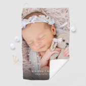 おばあちゃん年立ベビー写真 ゴルフタオル (インサイチュ)