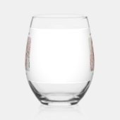 おばあちゃん年立新生児写真 ステムなしワイングラス (右)