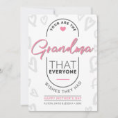 おばあちゃん幸せな母の日 シーズンカード (正面)