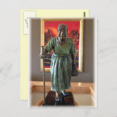 おばあちゃん彫刻 ポストカード (正面/裏面)