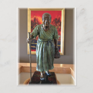 おばあちゃん彫刻 ポストカード