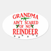 おばあちゃん得走が乗り越えて 楕円形シール (正面)