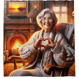 おばあちゃん恋 シャワーカーテン