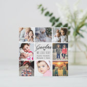 おばあちゃん愛してる写真コラージュ シーズンカード (スタンド正面)