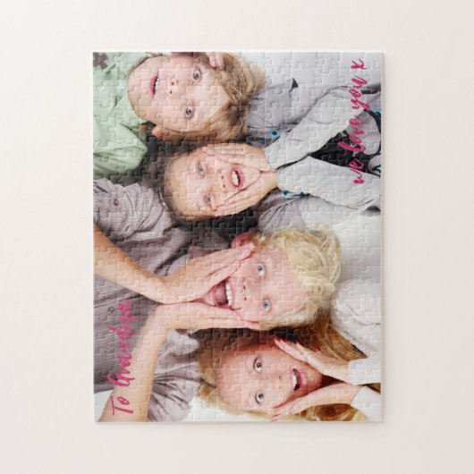 おばあちゃん愛してる写真 ジグソーパズル (縦)