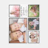 おばあちゃん愛しパーソナライズされたて写真 フリースブランケット (正面)