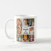 おばあちゃん愛するハートモダンPhoto Collage コーヒーマグカップ (左)