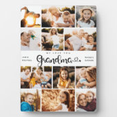 おばあちゃん愛するハートモダンPhoto Collage フォトプラーク (正面)