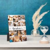 おばあちゃん愛するハートモダンPhoto Collage フォトプラーク (側面)