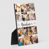 おばあちゃん愛するハートモダンPhoto Collage フォトプラーク (側面)